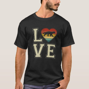Camiseta Dias de os namorados do trevo de animais de coraç