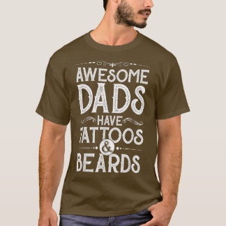 Camiseta Dias de os pais Incríveis do Mens têm tatuagens e