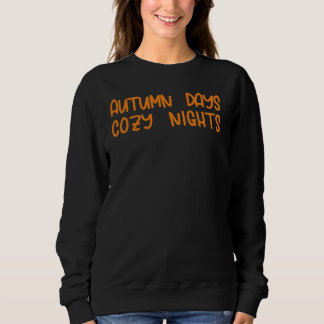 Camiseta Dias de Outono Noites Aconchegantes-Engraçado
