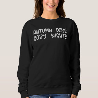 Camiseta Dias de Outono Noites Aconchegantes-Engraçado