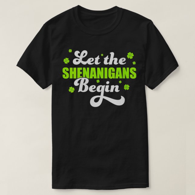 Camiseta Dias de São Patrícios femininos deixam os Shenanig (Frente do Design)