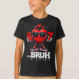 Camiseta Dias de São Valentim Engraçados 67 Sorvete Meme Se