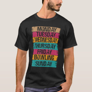 Camiseta Dias de semana Trabalham segunda quarta sexta sába