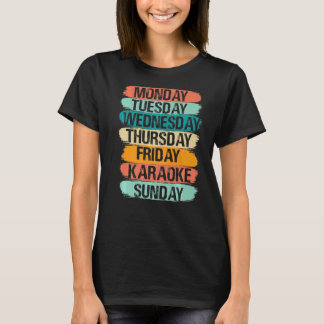 Camiseta Dias de Semana Trabalho Segunda-feira Quarta-feira