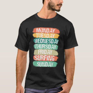 Camiseta Dias de Semana Trabalho Segunda-feira Sexta-feira 