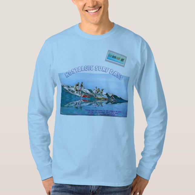 Camiseta Dias de Surf Nostálgicos (Frente)