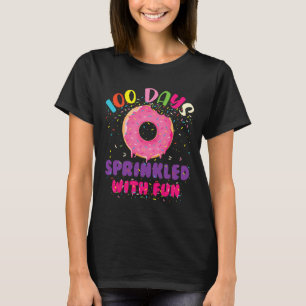 Camiseta Dias Empurrados Com Rosquinhas Divertidas Feliz 10