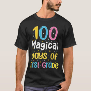 Camiseta Dias Mágicos Do Primeiro Grau 100º Dia Da Escola T