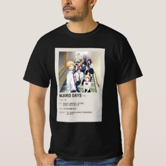 Camiseta "Dias Nijiiro (Dias Arco-Íris) Animação Minimalist