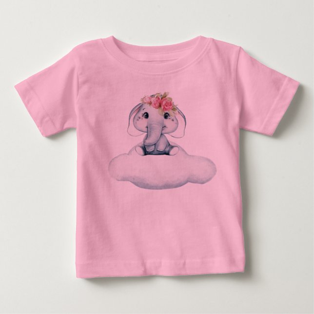Camiseta Dias Sonhadores com a Rosie o Elefante. (Frente)