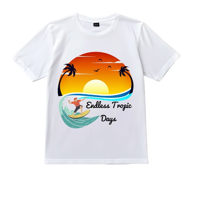 Camiseta Dias Tropicais Sem Fim (Criador carregado)