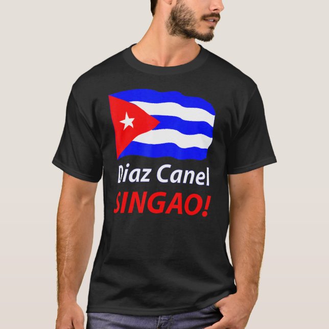 Camiseta Diaz Canel Singao Patria Y Vida Movimiento San Isi (Frente)