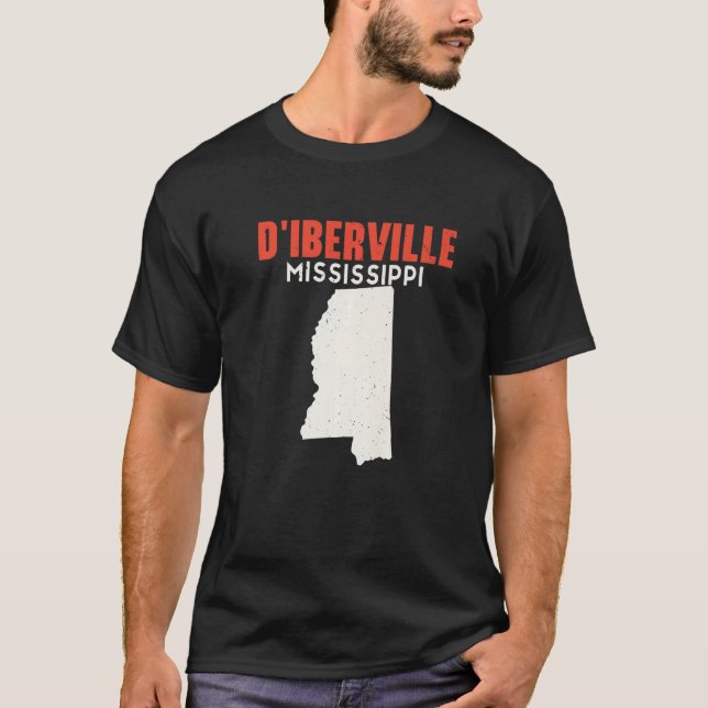 Camiseta D'Iberville Mississippi Estados Unidos State Ameri (Frente)