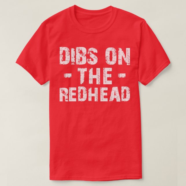Camiseta Dibes da cabeça vermelha na ruiva (Frente do Design)