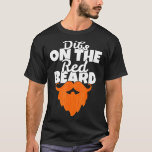 Camiseta Dibs Na Barba Vermelha Divertida Irlandesa Gengibr