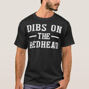 Camiseta Dibs Na Cabeça Vermelha Engraçada Dia de São Pa