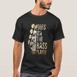 Camiseta Dibs No Baixista Músico De Guitarra Guitarrista
