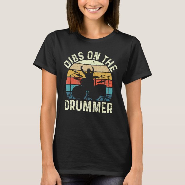 Camiseta Dibs No Drummer - Drumagem Do Percussionista Da Ba (Frente)
