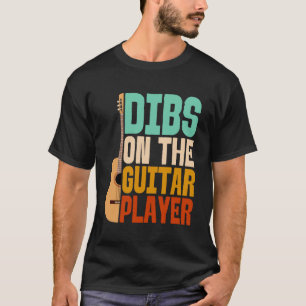 Camiseta Dibs No Guitarrista Músico Engraçado