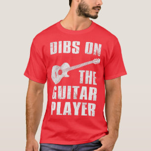 Camiseta Dibs No Jogador De Violão, Guitarista Engraçado Pa