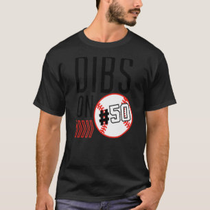 Camiseta Dibs No Número 50 Do Treinador Do Jogador Esporti