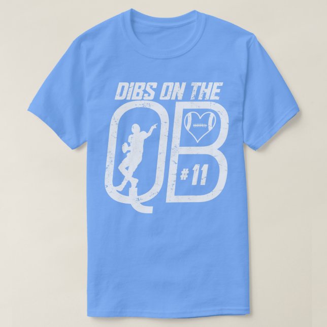 CAMISETA DIBS NO QUARTERBACK 11 LOVE FOTBALL NÚMERO 11 (Frente do Design)