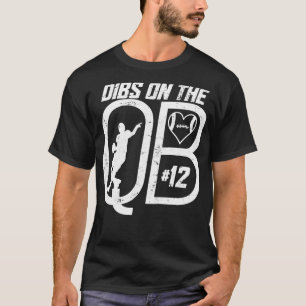 CAMISETA DIBS NO QUARTERBACK 12 LOVE FOTBALL NÚMERO 12