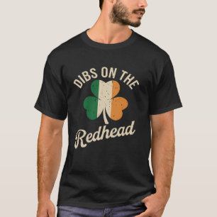 Camiseta Dibs No Ruivo Dia De São Patrício Engraçado Gengib