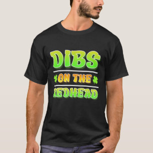 Camiseta Dibs On The Redhead Funny Irish Mens St Patricks D