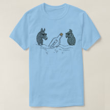 Camiseta Dibs & Parrot com uma garrafa de bebidas 