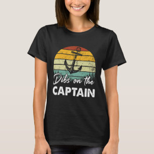 Camiseta Dibs Sobre O Capitão Esposa Boat Vaca
