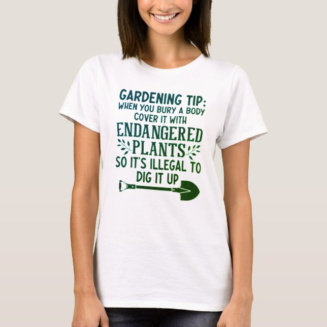 CAMISETA DICA DE JARDINS FUNNY (Frente)