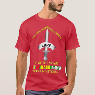Camiseta Dica do LRRP do crachá da lança no Vietnã com Vet