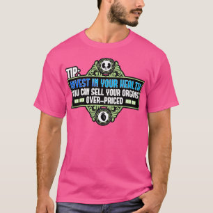 Camiseta Dica Invest In Your Health (Investir Na Sua Saúde)