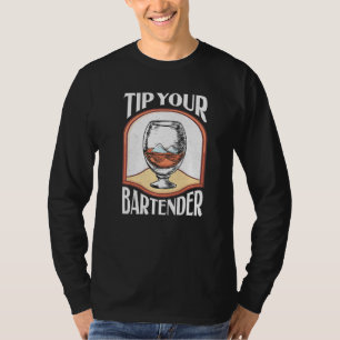 Camiseta Dica O Barman Bar Diversão Do Álcool Barkeeper Esp
