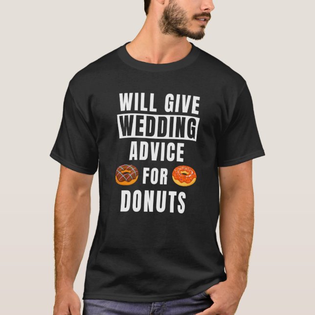 Camiseta Dicas de Casamento para o Evento Donuts  Planejado (Frente)