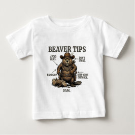 Camiseta Dicas de Castor Cowboy Engraçado Oeste Selvagem Vi