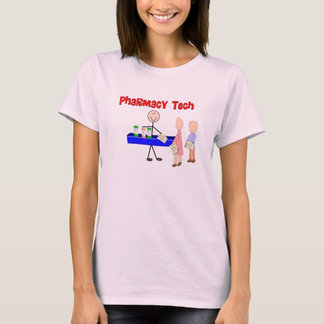 Camiseta Dicas de Design do Pharmacy Tech Stick (Frente)