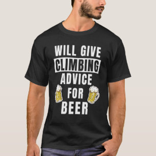 Camiseta Dicas de escalada masculina para escalada de cerve