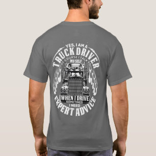 Camiseta Dicas de Especialista de Motorista de Caminhão OTR