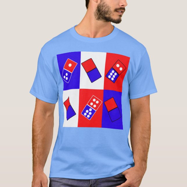Camiseta Dice Game quatro jogadores de jogos amigos (Frente)