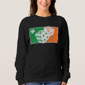 Camiseta Dice Game St Patrick's Day Irish Flag C Distressed