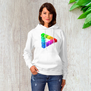 Camiseta Dice Triangle Womens Hoodie