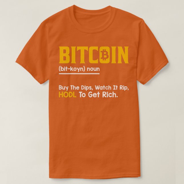 Camiseta Dicionário Bitmoney Gift BTC Crypto Gift (Frente do Design)