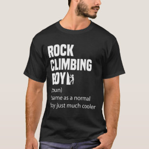 Camiseta Dicionário de Definição de Menino de Escalada de R