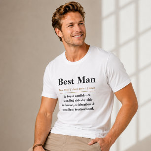 Camiseta Dicionário de Definição do Padrinho de Casamento
