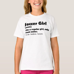 Camiseta Dicionário de Menina de Futebol Definição Engraçad