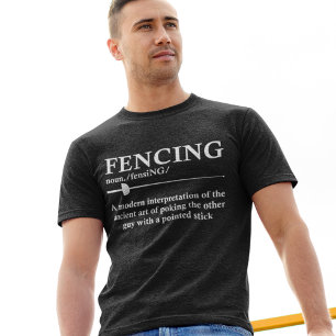 Camiseta Dicionário do Fencer de Definição do Fencing En