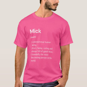 Camiseta Dicionário Engraçado Definição de Nome Mick