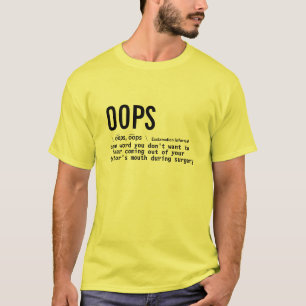 Camiseta Dicionário Médico de Pun Engraçado Significa Oo
